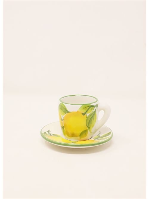 tazzina da caffe con limoni L'Oasi ceramiche | TAZZINACAFFEGIALLO